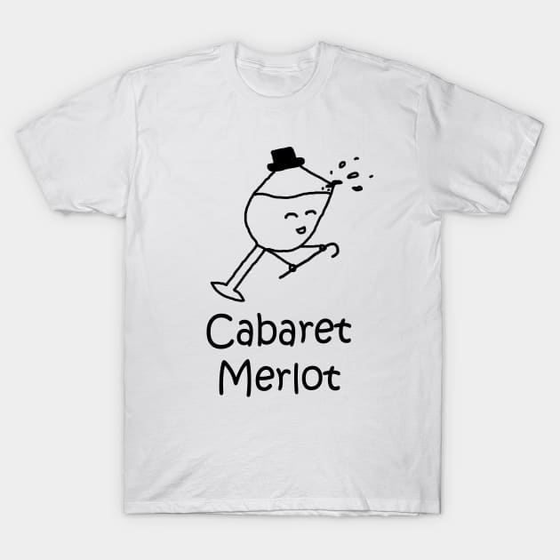 Cabaret Merlot T-Shirt by PelicanAndWolf